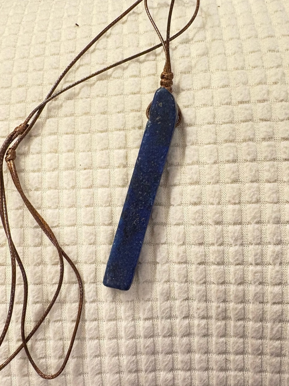 NEW Long Lapis Lazili Pendant Necklace